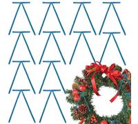 Nœuds pour sapin de Noël en velours avec pendentifs Ribborn | Décorations de Noël pour fenêtre, porte, maison, salon, couloir, escalier, entrée, mur bleu I