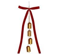 Nœuds pour sapin de Noël - Grand avec cloches de vache - Décoration de Noël avec clochette - Pour l'intérieur et l'extérieur - Guirlande murale - Cheminée, porte d'entrée, salon, jardin, cour