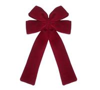 Nœuds Pour Sapin De Noël Grand nœud en velours rouge 54 cm décoration pour | Décorations De Noël D'Extérieur Pour Porte D'Entrée Fêtes Anniversaire Porche Extérieur Garage Cheminée Mur Cl
