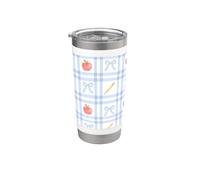 Nœuds rétro pour la rentrée des classes Gobelet isotherme en acier inoxydable double paroi