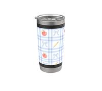 Nœuds rétro pour la rentrée des classes Gobelet isotherme en acier inoxydable double paroi
