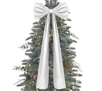 Nœuds Sapin Noël, 180X50CM Nœud Velours pour Décoration Sapin Noël, Gros Nœuds Ruban Velours pour Décoration Sapins Noëls, Nœud Décoratif Multifonctionnel Porte Noëls, pour Décorations Intérieure
