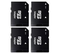 NUDVMUCH Adaptateur de Carte Mémoire Micro SD, 4 PCS Carte Micro SD TF vers Memory Stick pour Carte SD, tels Que Les Ordinateurs Portables, Les appareils Photo, etc.