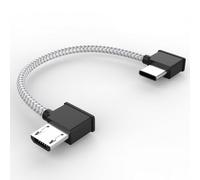 NUDVMUCH Câble de Télécommande Micro AB vers USB C 15 cm, Câble de Données à Angle Droit de Type C vers Micro AB, Câbe Données Drone pour DJI, pour DJI Mavic 3, Air2, Air2S, Mini 2, 3/4, Mini SE