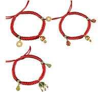 NUEAYMS 3pack Collier De Bénédiction Régulable Pendentifs Traditionnels Chinois Pendentifs Faits À La Main pour Chatons Chiots Accessoires Animaux Compagnie Durabilité Collier Animaux