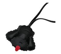 NUEAYMS Adorable porte-clés en forme de caniche pour sacs, clés, sacs à dos en polyuréthane robuste, cadeau pour les amoureux des animaux, Noir/blanc, taille unique