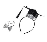 [NUEAYMS] Bandeau réglable antidérapant avec petit pic stéréo pour début, événement, fête, accessoires pour cheveux