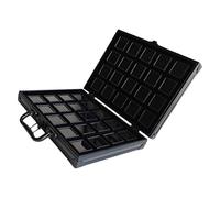 NUEAYMS Boîte de rangement robuste en alliage d'aluminium avec serrure pour un transport sûr et facile des pierres précieuses. Organisation de l'étui à bijoux en aluminium, taille unique, comme décrit