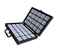 NUEAYMS Boîte de rangement robuste en alliage d'aluminium avec serrure pour un transport sûr et facile des pierres précieuses. Organisation de l'étui à bijoux en aluminium, taille unique, comme décrit