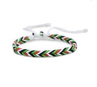 NUEAYMS Bracelet unique en coton d'inspiration arabe réglable avec chaîne de poignet multicolore pour tenues tendance, accessoire arabe tendance, taille unique, Comme décrit
