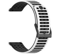 NUEAYMS Bracelets de montre universels de 22 mm, lavables, adaptés pour les appareils de 22 mm, bracelet en silicone souple, ventilation multi-trous, design ventilé, bracelets de montre connectée