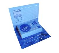 NUEAYMS Carte de bénédiction en forme de, Blue Gramophon, A | Carte de vœux pliable en forme de phonographe, carte de bénédiction pour la journée des enseignants, faite à la