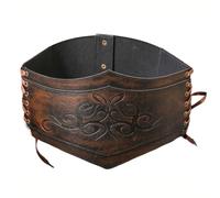 NUEAYMS Ceinture réglable en polyuréthane gaufré pour foires, reconstitutions historiques, accessoire médiéval, multicolore, L