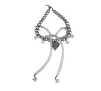 NUEAYMS Collier de perles artistique Double couche, bijoux, chaîne de cou confortable pour combinaisons de tenues modernes