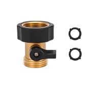 NUEAYMS Connecteur fileté pour tuyau d'eau, réglementations américaines | Raccord droit pour robinet à boisseau sphérique de jardin, adaptateur femelle pour raccordement d'eau de jardin