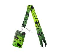 NUEAYMS Étui à Cartes en Plastique Robuste avec tête de Mort et Corbeau avec Sangle Amovible pour Un Usage Quotidien, Porte-Cartes de téléphone Gothique Essentiel de Voyage, Porte-clés