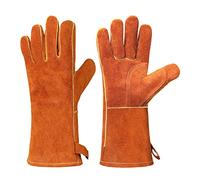 NUEAYMS Gants de four résistants à la chaleur pour cuisson, barbecue, barbecue, antidérapants, isolés en cuir de vachette pour micro-ondes, accessoires de cuisine, gants de soudure pour homme et femme