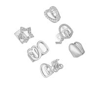 NUEAYMS Grillz multifonctionnel, bijou de bouche en cuivre unique, accessoire de costume creux, adapté pour une installation facile, port rapide de Grillz, B, comme décrit, Comme décrit