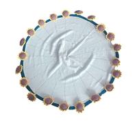 NUEAYMS Handmade Sunflowers Blanket Craft Project Acrylic Yarn Machine Washable Floor Mats Wall Hanging for Kids Adults Craft Blanket