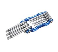 NUEAYMS Jeu de clés hexagonales multi-usages, pliables, clés hexagonales avec poignées allongées pour réparations et assemblages dans un espace étroit, tournevis pliable