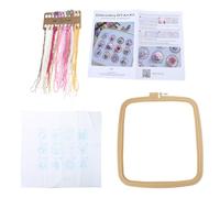 NUEAYMS Kit de broderie pour petits cadres de fleurs pour travaux manuels