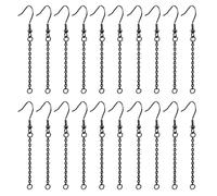 NUEAYMS Lot de 20 fils de boucles d'oreilles pendants pour la fabrication de bijoux - Kit d'extension de chaîne réglable pour chaîne d'extension, taille unique, comme décrit