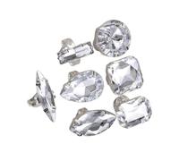 NUEAYMS Lot de 7 bagues empilables avec zircone cubique, bijoux de corps pour fête d'anniversaire, ensemble élégant avec anneaux empilables