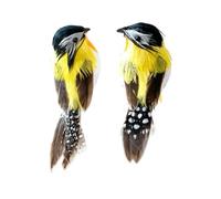 NUEAYMS Paire d'oiseaux de présentation de branches, D | Décorations de Noël en mousse imitation plumage pour arbres, couronnes, arrangements festifs d'étagères