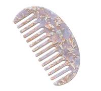 NUEAYMS Peigne à dents larges en acétate de léopard marbré pour femmes et filles Brosse à cheveux démêlante antistatique