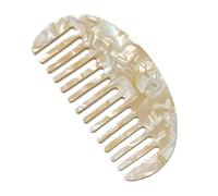 NUEAYMS Peigne à dents larges en acétate de léopard marbré pour femmes et filles Brosse à cheveux démêlante antistatique