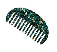NUEAYMS Peigne à dents larges en acétate de léopard marbré pour femmes et filles Brosse à cheveux démêlante antistatique