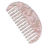 NUEAYMS Peigne à dents larges en acétate de léopard marbré pour femmes et filles Brosse à cheveux démêlante antistatique