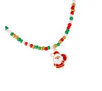 NUEAYMS Perles d'arbre de Père Noël avec breloque en forme de canne à sucre, bijoux de Noël, fêtes de Noël pour femmes, collier de Noël, accessoire de Noël, One Size, Comme décrit ci-dessus, Comme