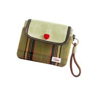 NUEAYMS Pochettes de rangement pour serviettes hygiéniques pour filles - Porte-tampon compact pour sac à main - Pochettes pour serviettes menstruelles, Grille verte, Beauté de masse