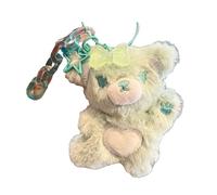 NUEAYMS Porte-clés ours mignon en peluche avec pendentif étoile à cinq branches - Porte-clés tendance pour sac à dos et téléphone