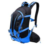 NUEAYMS Sac à dos étanche, réglable, léger, grande capacité, pour voyage, randonnée, sport, cyclisme, Noir/bleu, Einheitsgröße
