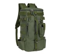 NUEAYMS Sac à dos, sac de pêche, sac à dos de pêche, porte-canne, bretelles étanches, porte-équipement de pêche, vert, Einheitsgröße