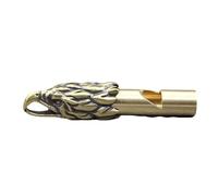 NUEAYMS Sifflet portable en laiton léger pour dressage d'animaux domestiques, sifflets d'extérieur à tube unique, sifflet d'urgence, outil de poche, porte-clés, pendentifs, décoration