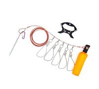 NUEAYMS Stringer Live Fish Big Fish Wire Rope Support de pêche en acier inoxydable Stringer Clip de pêche