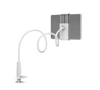 NUEAYMS Support de tablette flexible pour lit avec double clips pour un maintien sûr de l'appareil et support de tablette facile à détacher