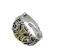 NUEAYMS Symbole rétro Nauticals Trident Bague réglable pour homme Bijou unisexe élégant pour alliances décontractées ou formelles, comme décrit