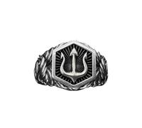 NUEAYMS Symbole rétro Nauticals Trident Bague réglable pour homme Bijou unisexe élégant pour alliances décontractées ou formelles, comme décrit