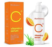NueDerma Sérum de vitamine C pour le visage, anti-âge, éclaircissant, rétinol, aloe, acide hyaluronique, vitamines E et B3, augmente le collagène