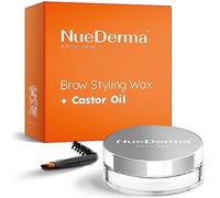 NueDerma Tampon à sourcils avec huile de ricin, gel transparent pour sourcils, cire à sourcils, maquillage imperméable, cire à sourcils pour sourcils, plumes et liquides, 30 ml