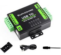 NUEK-Industrial Usb To 4Ch Rs485 Converter Module (B) With Ch344L Chip,Universal Serial Communication,Multiple Protection Circuits,Compatible With Mac,Linux,Android,Windows 11/10 / 8.1/8 / 7