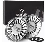 Nuelex Lot de 2 bouchons d'évier de cuisine de 84 mm de diamètre avec 2 joints en silicone multi-tailles en bonus - Bouchon d'évier de cuisine étanche en acier inoxydable 304