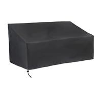 Nuelreva Couvercle de Banc extérieur pour 2 sièges 53x26x35 Pouces étanche à coqueluche extérieure avec Couvercle de Chaise Pliable à Cordon pour canapé, Meubles