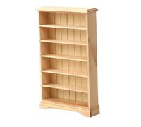 Nuelreva Dollhouse Librishelf 1:12 Échelle Classique en Bois Mini Meubles 6x1x4 Pouces DIY Miniature bibliothèque pour Mini Accessoires de Maison de poupée