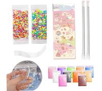 Nuelreva Nano Tape Bubbles Kit Accessories Polinable Nano Taper avec Remplissage Multicolore, 2 Paille pour Faire du kit Bubble Bubble Bubbles Farg pour Enfants
