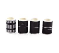 Nuelreva Railway Road Washi Traffic Trate Road Tapes décoratifs Masking Tapes Ruban d'autoroute Adhésif pour les voitures jouets